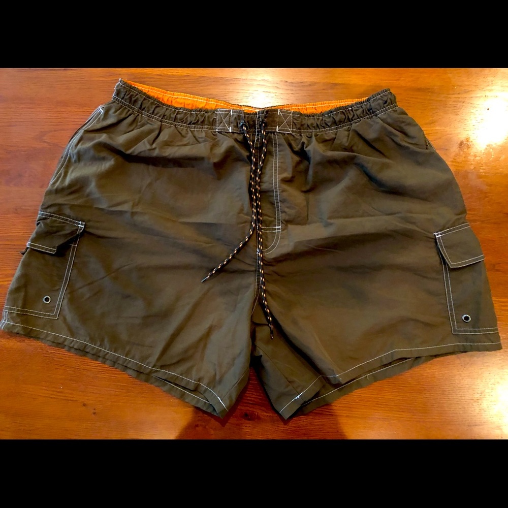 Swimming trucks by Catalina, 2XL and Olive Green